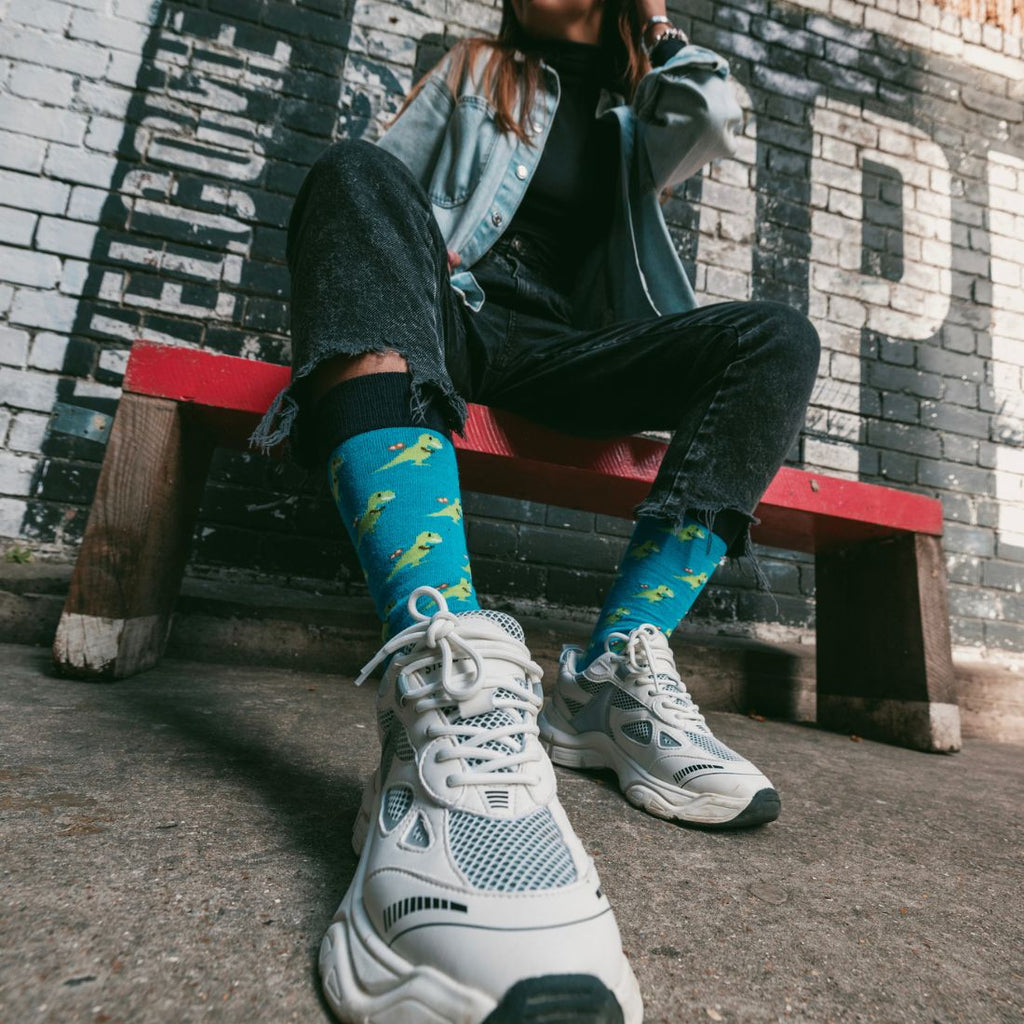 T-Rex Matching Bamboo Socks (Adult & Child)