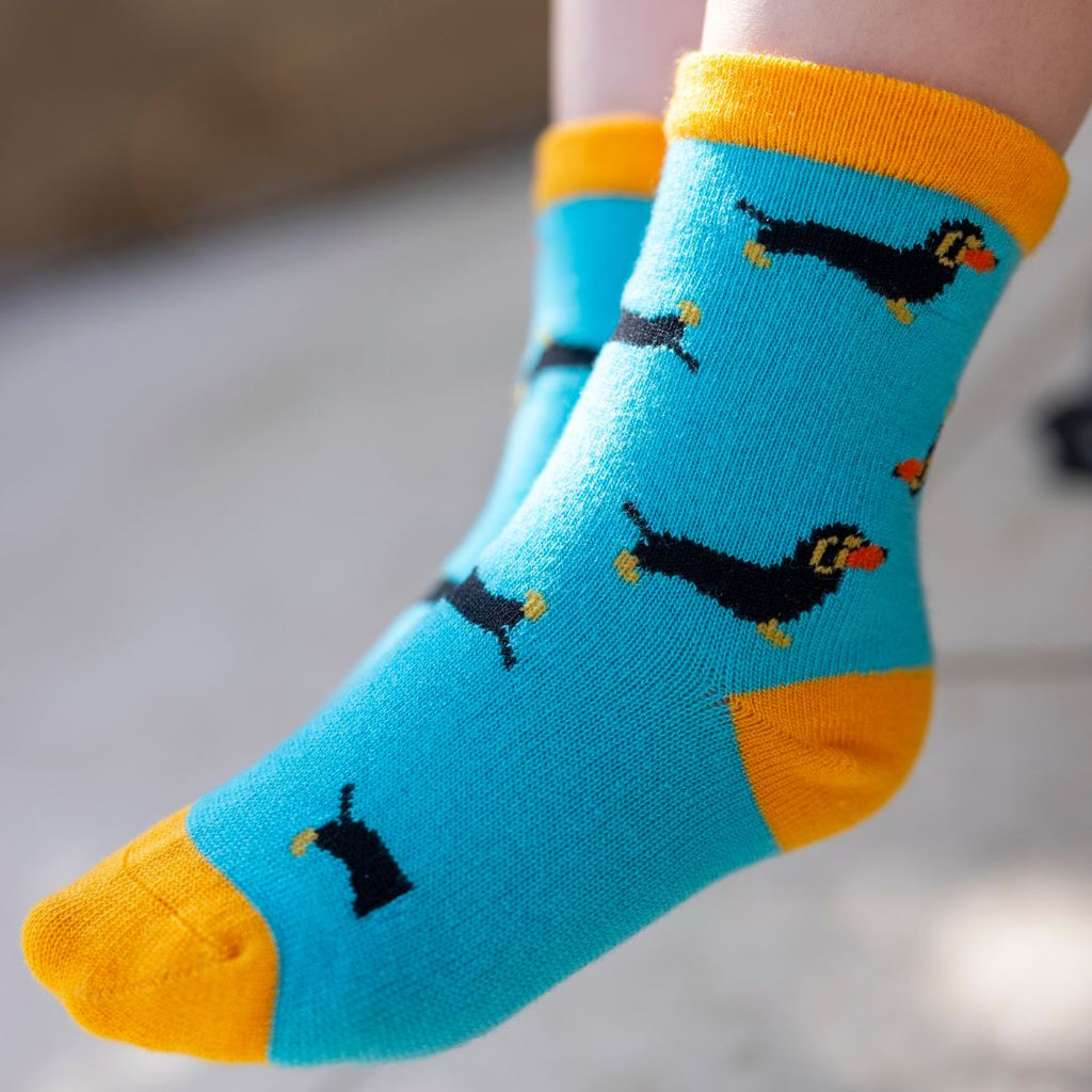 Children's Sausage Dog Bamboo Socks