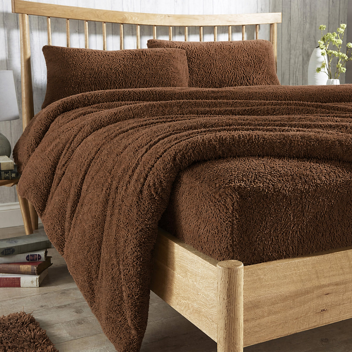 Teddy Fleece Extra Deep Fitted Sheet Plush Winter Bedding