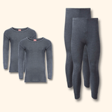 Heatwave Thermalwear Men's Thermal Underwear Set 2 Pack Long Sleeve Top