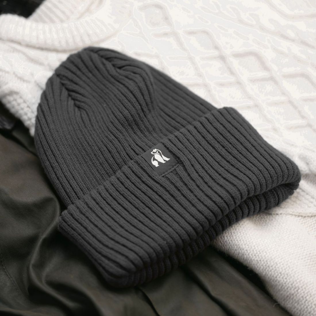 Organic Cotton Beanie - Black