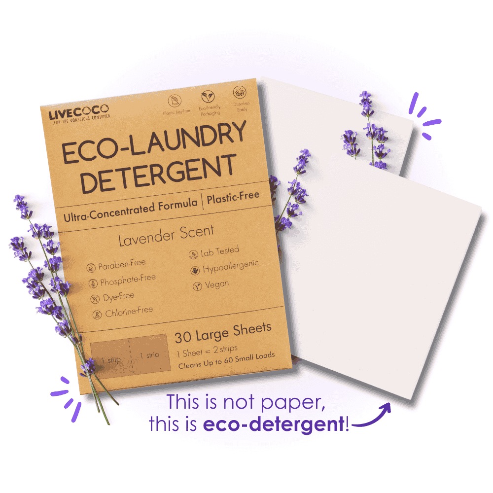 LiveCoco Eco-Laundry Detergent Sheets (60 Loads)