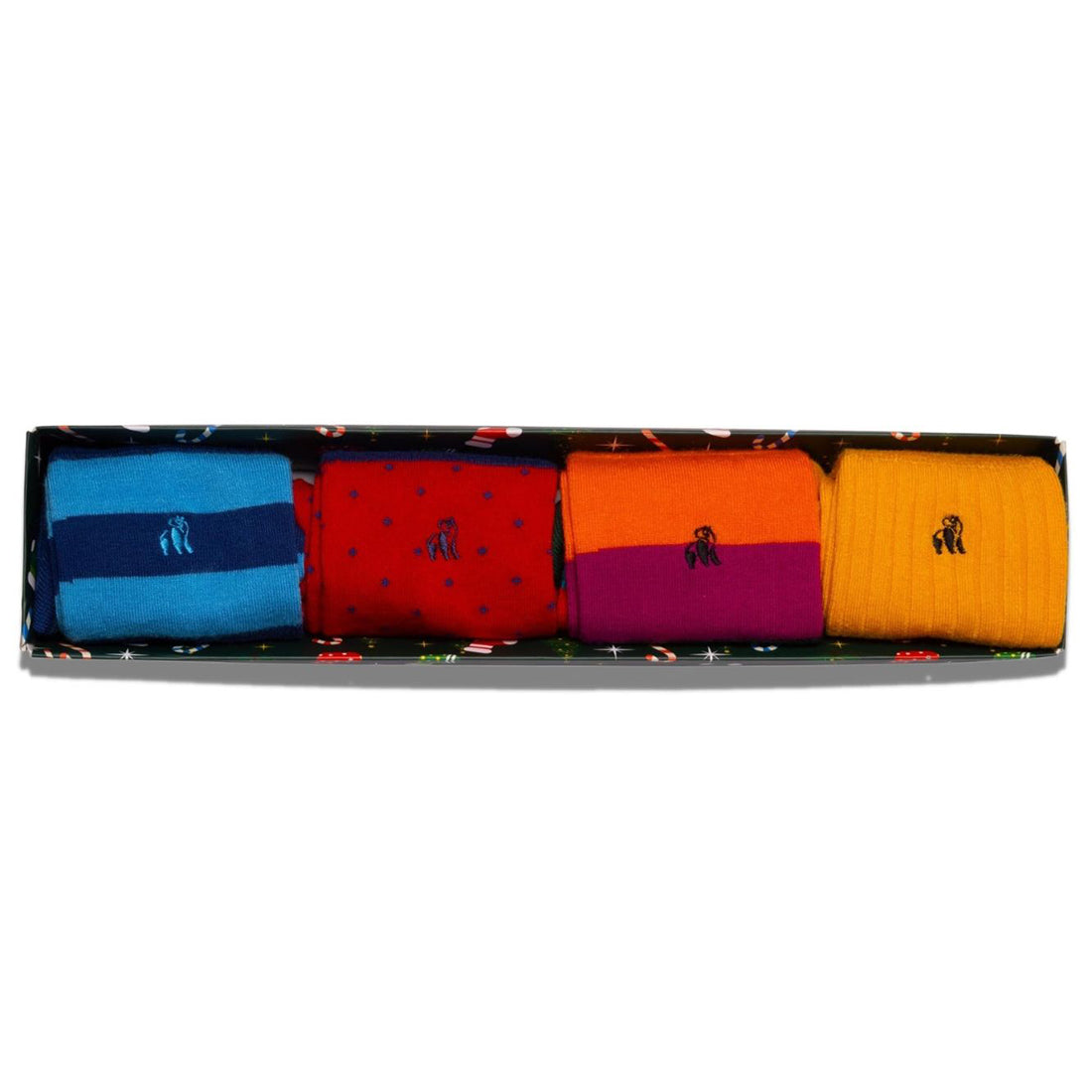 Men's Christmas Bamboo Sock Gift Box - 4 Pairs | Swole Panda