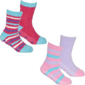 Fluffy Slipper Socks 4 Pack Ultra Soft Thermal Winter Non Slip Plush Lounge