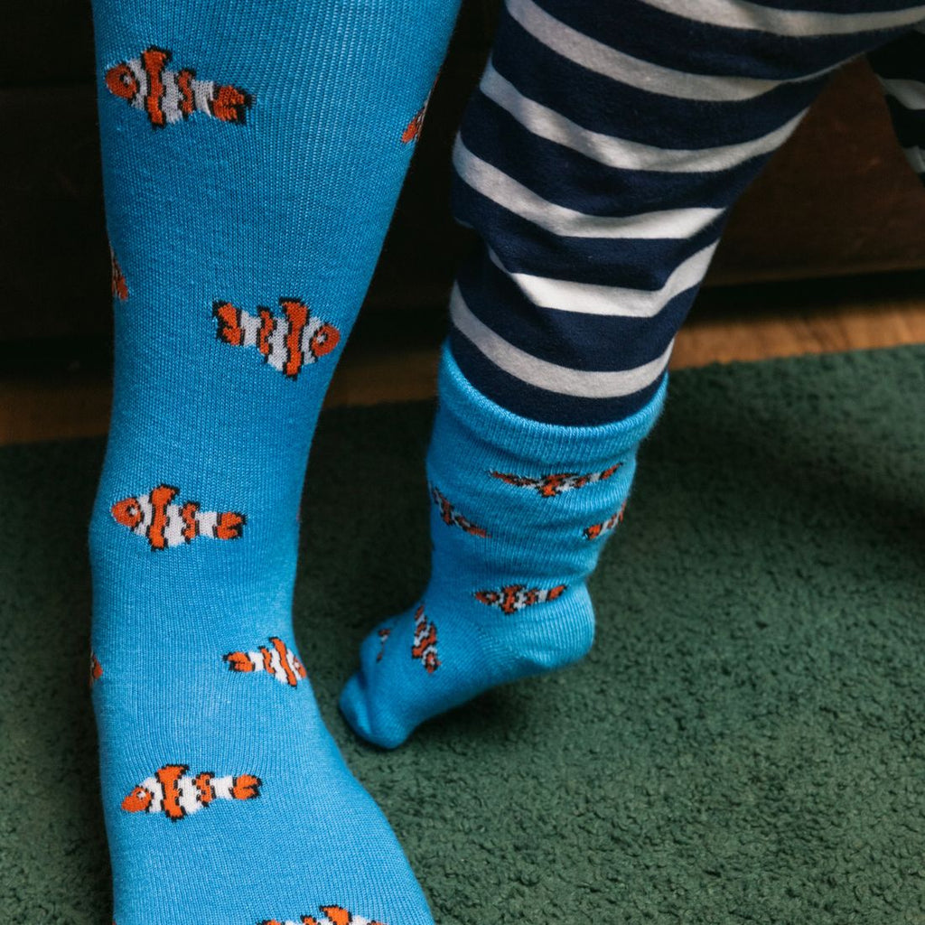 Clown Fish Matching Bamboo Socks (Adult & Child)
