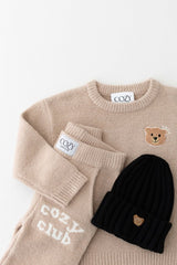 The Cozy Cub Knit Set Taupe Brown