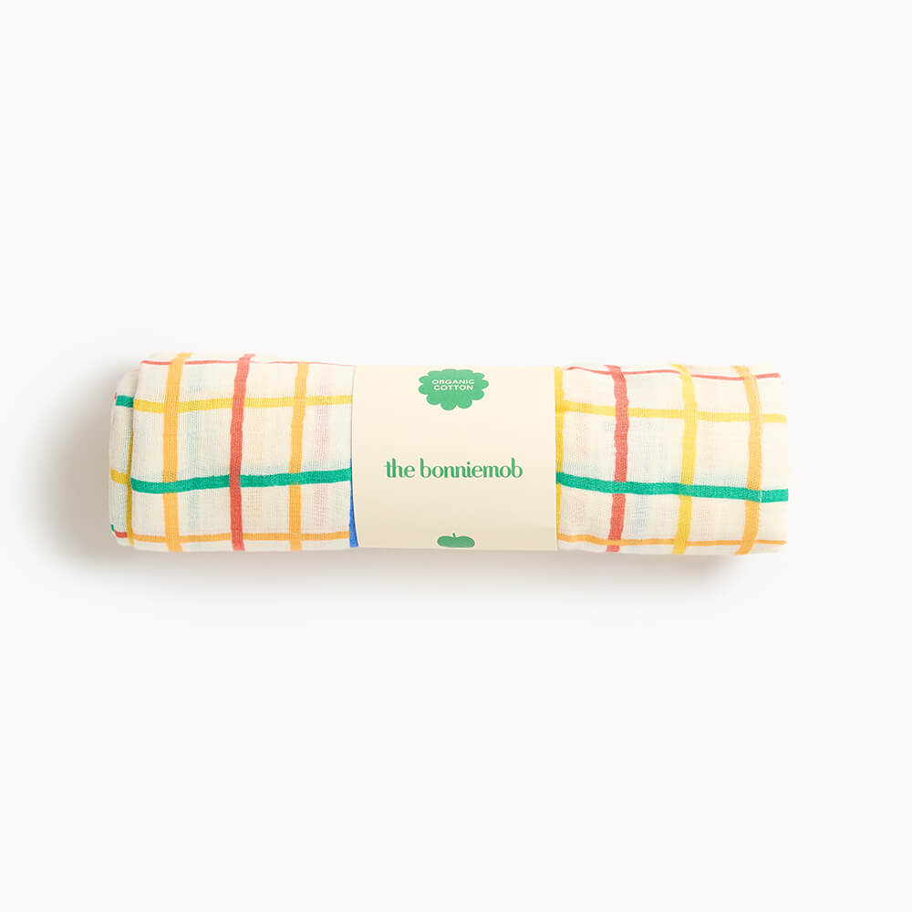 Organic Cotton Baby Bodysuit & Muslin Swaddle Blanket Gift Set