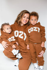 COZY Adult Tracksuit Brown Set