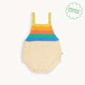 Rainbow Stripe Organic Knit Baby Romper