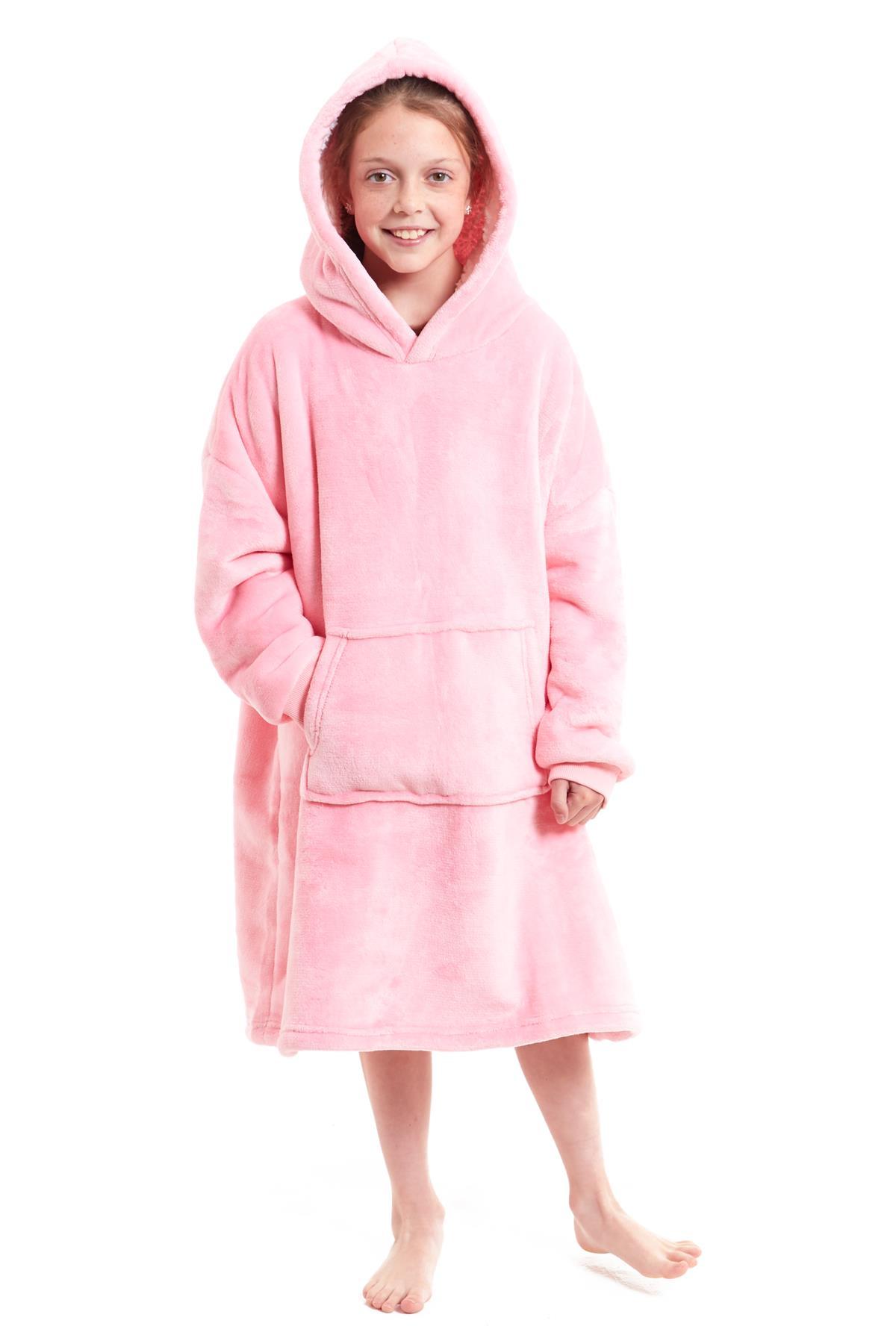 Kids Hoodie Blanket - Oversized Sherpa Fleece Wearable Blanket | OLIVIA ROCCO
