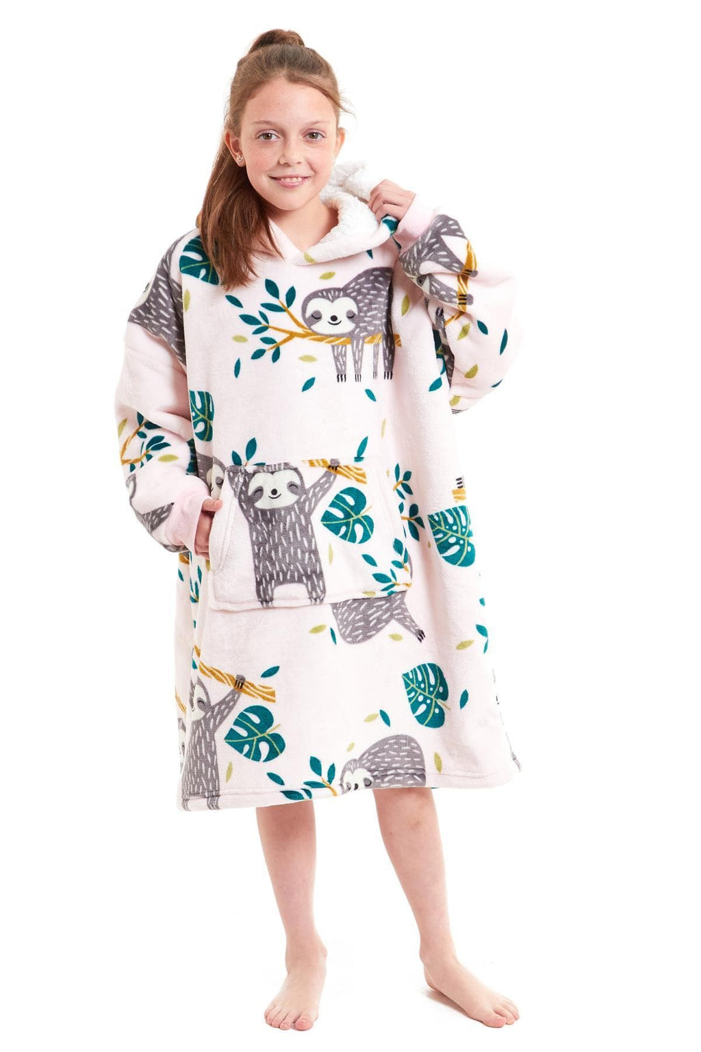 Kids Hoodie Blanket - Oversized Sherpa Fleece Wearable Blanket | OLIVIA ROCCO