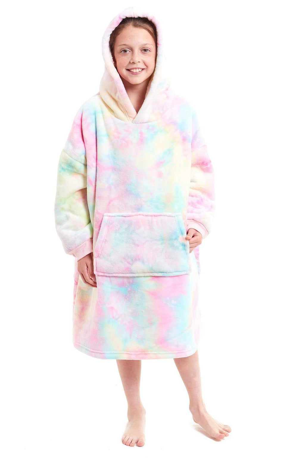 Kids Hoodie Blanket - Oversized Sherpa Fleece Wearable Blanket | OLIVIA ROCCO
