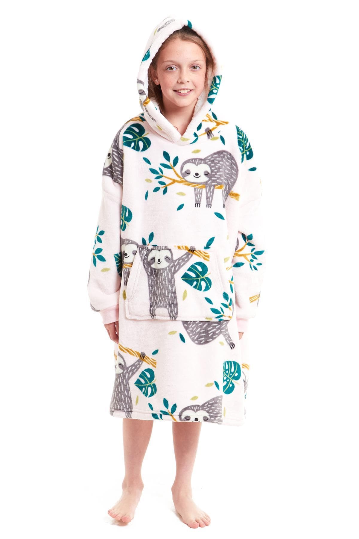 Kids Hoodie Blanket - Oversized Sherpa Fleece Wearable Blanket | OLIVIA ROCCO