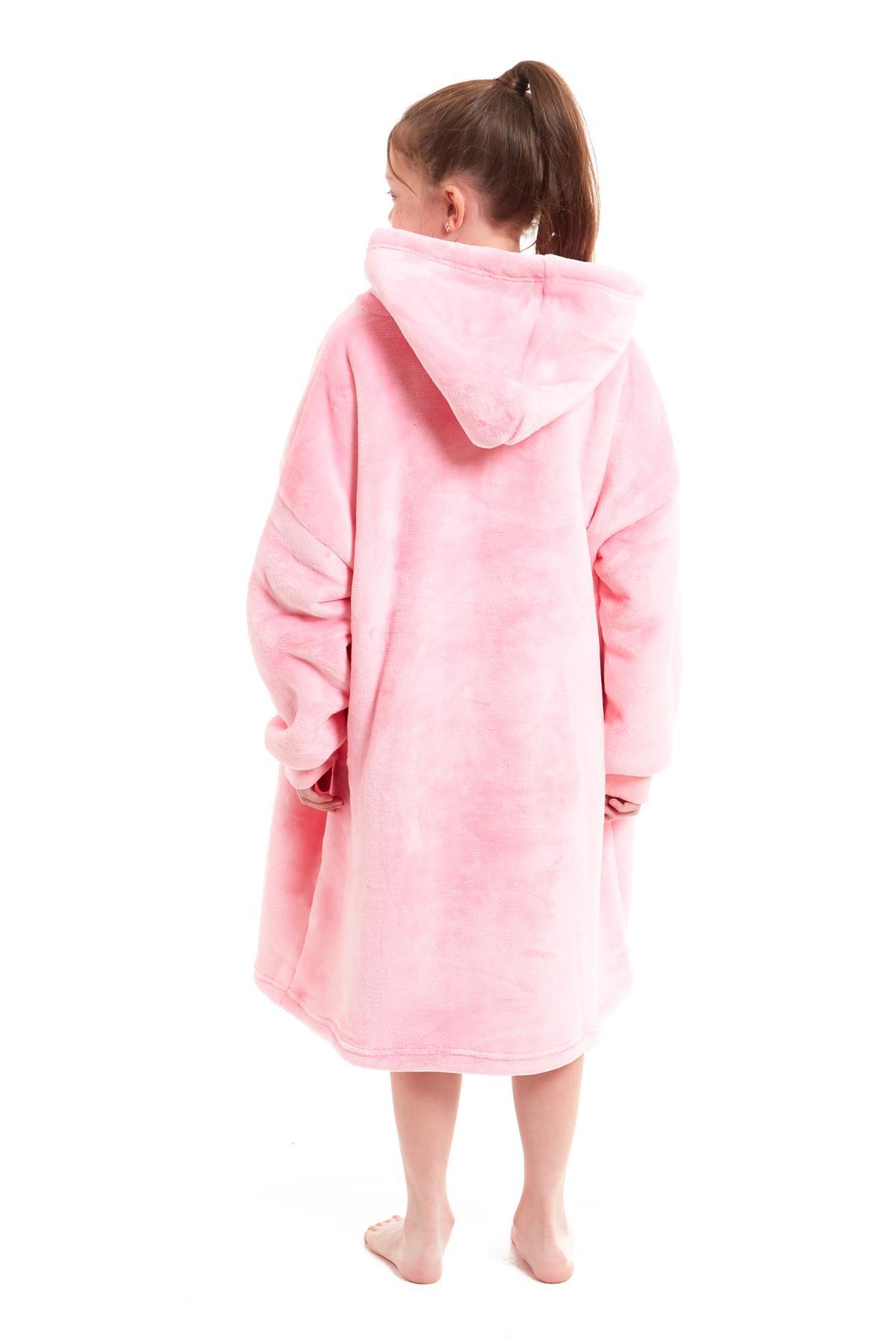 Kids Hoodie Blanket - Oversized Sherpa Fleece Wearable Blanket | OLIVIA ROCCO