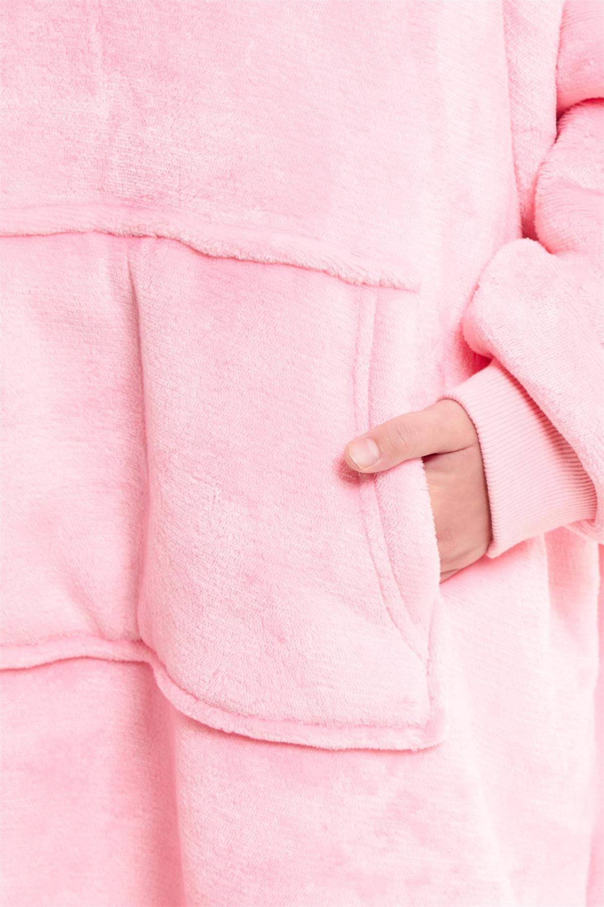 Kids Hoodie Blanket - Oversized Sherpa Fleece Wearable Blanket | OLIVIA ROCCO