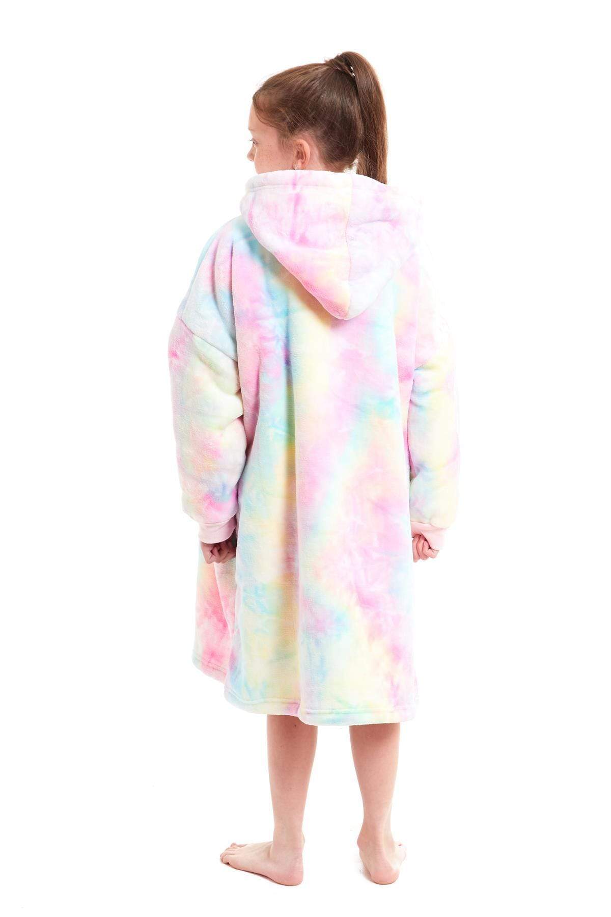 Kids Hoodie Blanket - Oversized Sherpa Fleece Wearable Blanket | OLIVIA ROCCO