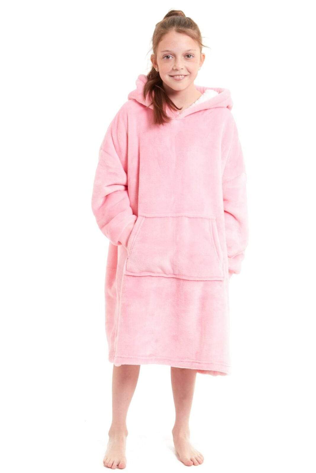 Kids Hoodie Blanket - Oversized Sherpa Fleece Wearable Blanket | OLIVIA ROCCO