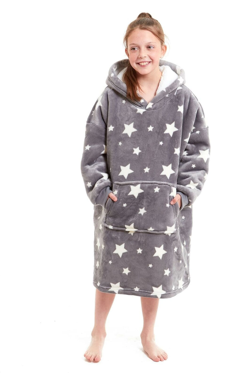 Kids Hoodie Blanket - Oversized Sherpa Fleece Wearable Blanket | OLIVIA ROCCO