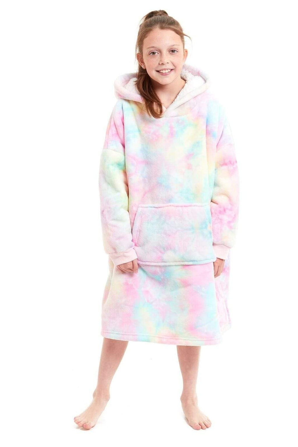 Kids Hoodie Blanket - Oversized Sherpa Fleece Wearable Blanket | OLIVIA ROCCO