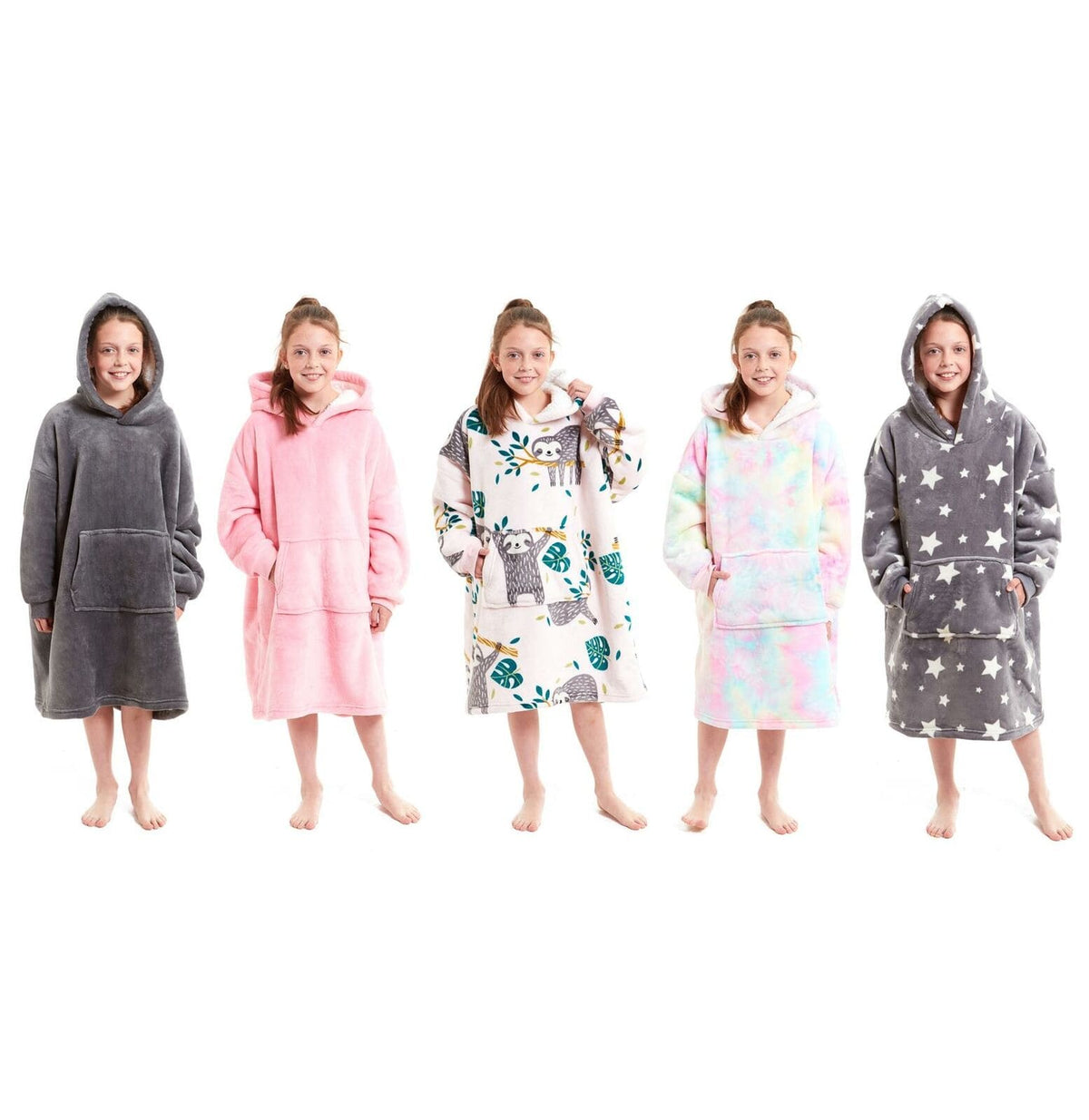 Kids Hoodie Blanket - Oversized Sherpa Fleece Wearable Blanket | OLIVIA ROCCO