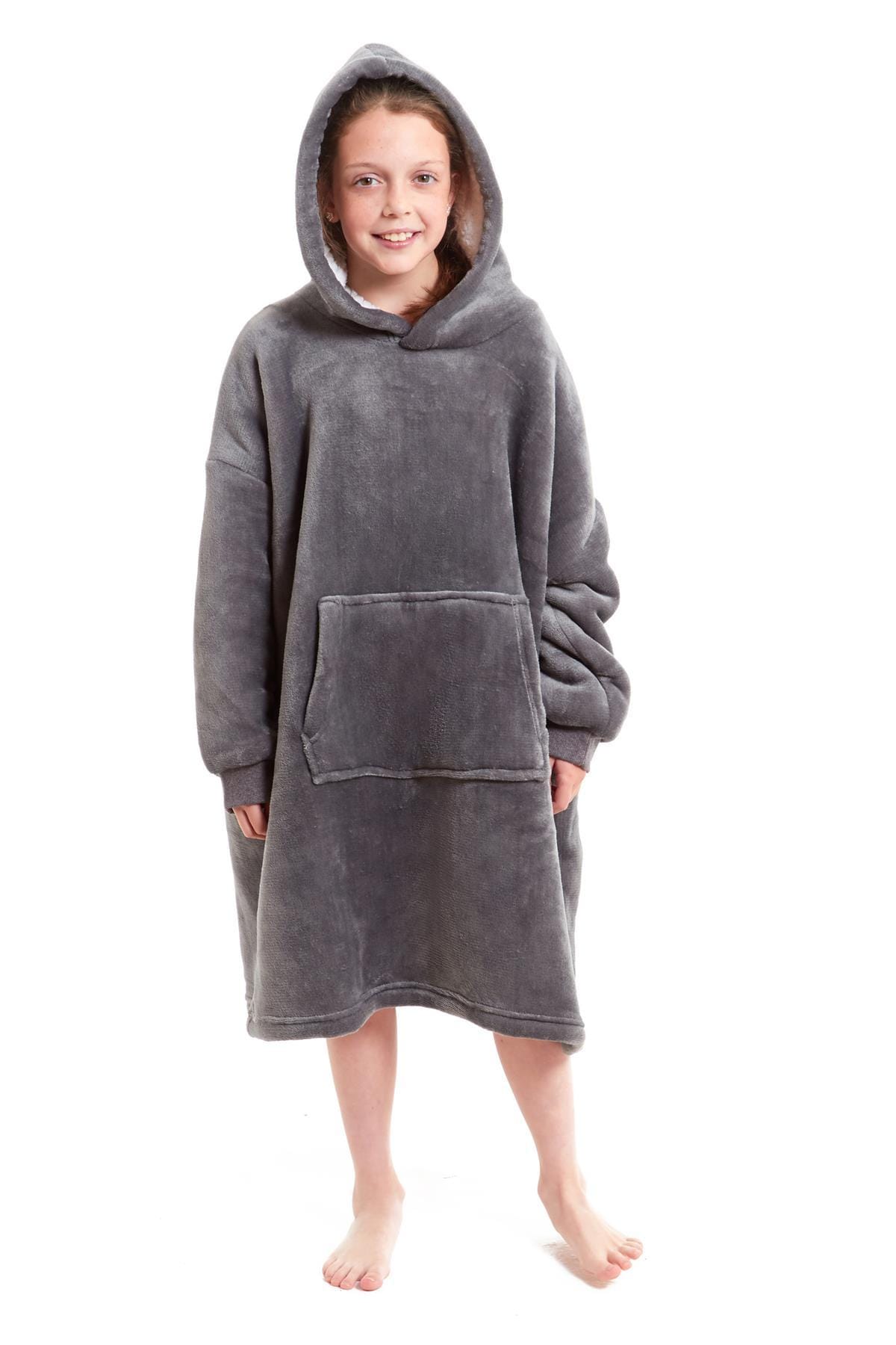 Kids Hoodie Blanket - Oversized Sherpa Fleece Wearable Blanket | OLIVIA ROCCO