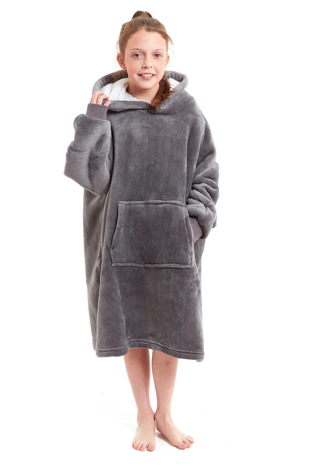 Kids Hoodie Blanket - Oversized Sherpa Fleece Wearable Blanket | OLIVIA ROCCO
