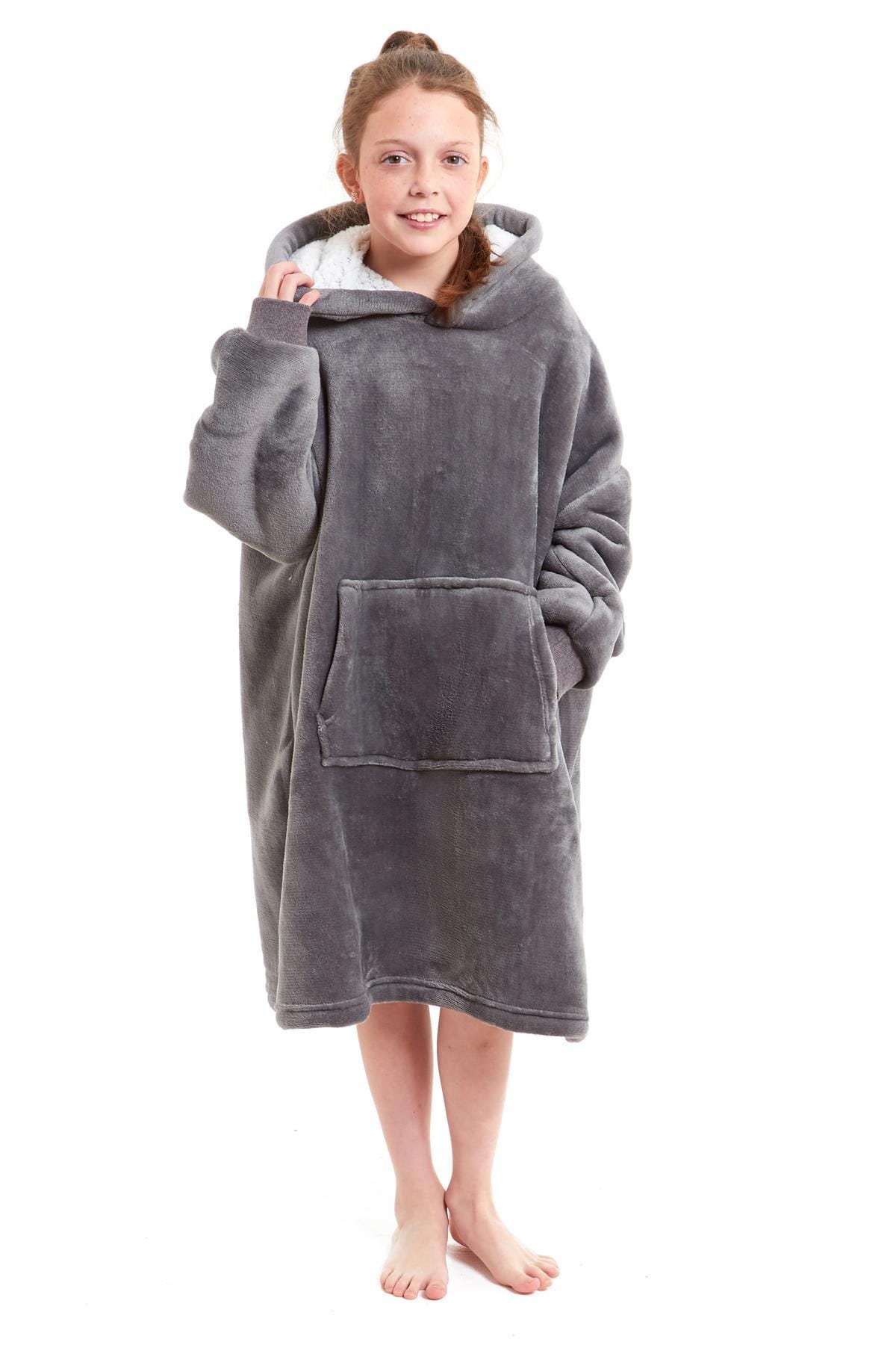 Kids Hoodie Blanket - Oversized Sherpa Fleece Wearable Blanket | OLIVIA ROCCO
