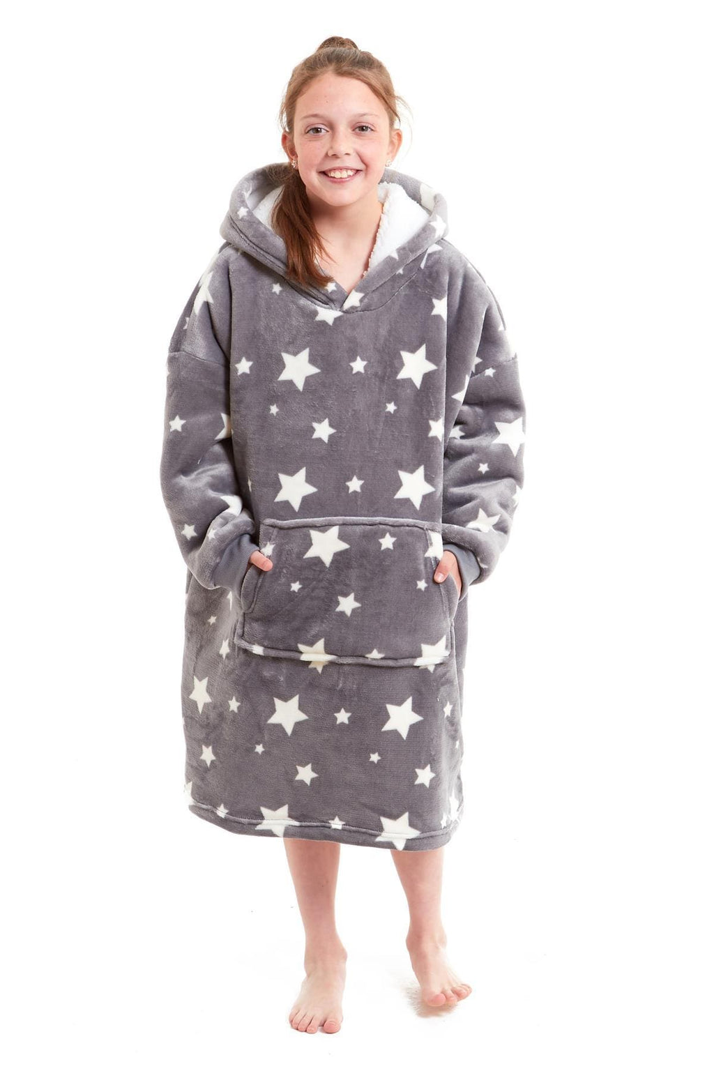 Kids Hoodie Blanket - Oversized Sherpa Fleece Wearable Blanket | OLIVIA ROCCO
