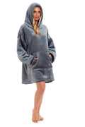 Oversized Hoodie Blanket for Adults - Reversible Sherpa Fleece Wearable Blanket | OLIVIA ROCCO