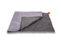 The Balmoral - Luxury Grey Herringbone & Faux Fur Reversible Dog Blanket