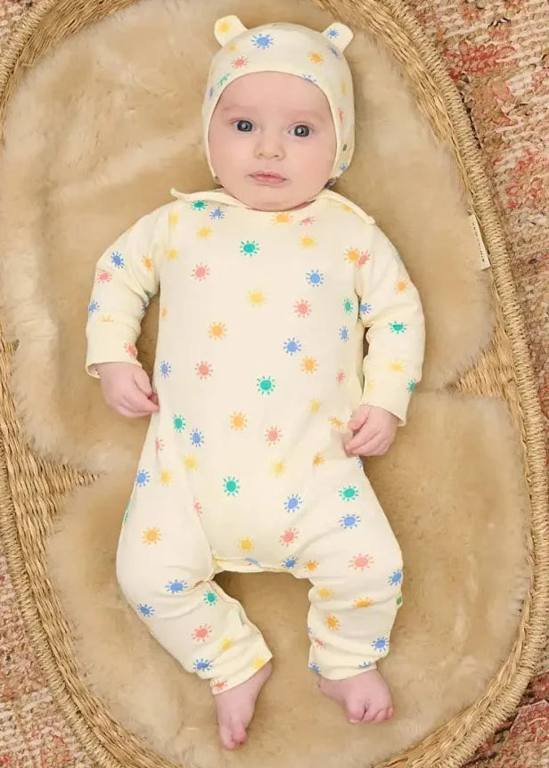 Dreamy - Rainbow Sunshine Organic Baby Playsuit