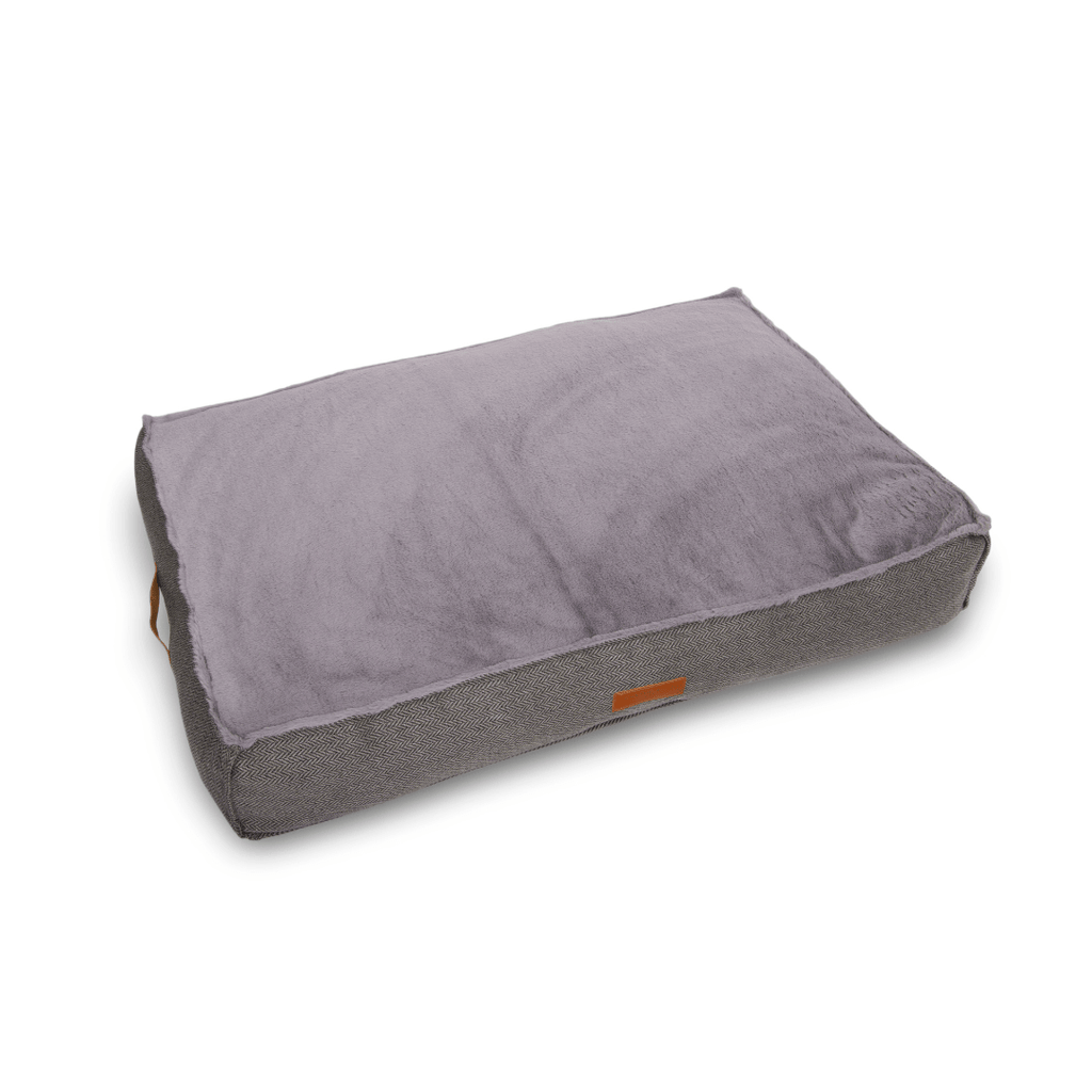 The Balmoral - Luxury Herringbone Flat Pillow Dog Bed