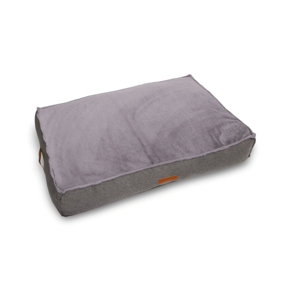 The Balmoral - Luxury Herringbone Flat Pillow Dog Bed