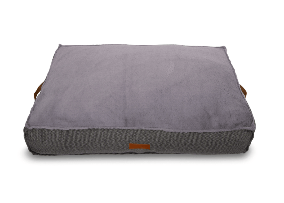 The Balmoral - Luxury Herringbone Flat Pillow Dog Bed