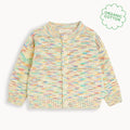 Space-Dye Organic Cotton Baby & Kids Cardigan- Meteor