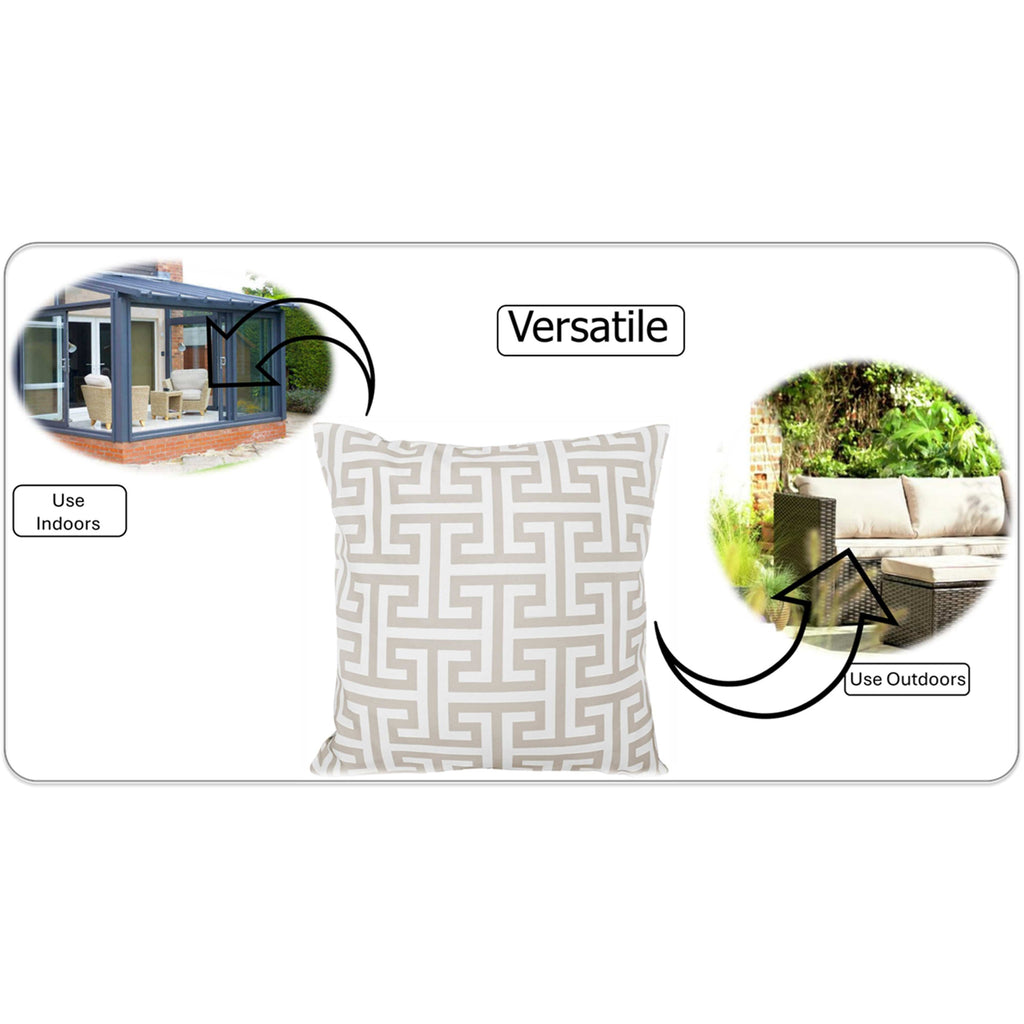 Milano Waterproof Cushion Covers 43x43cm Outdoor And Indoor