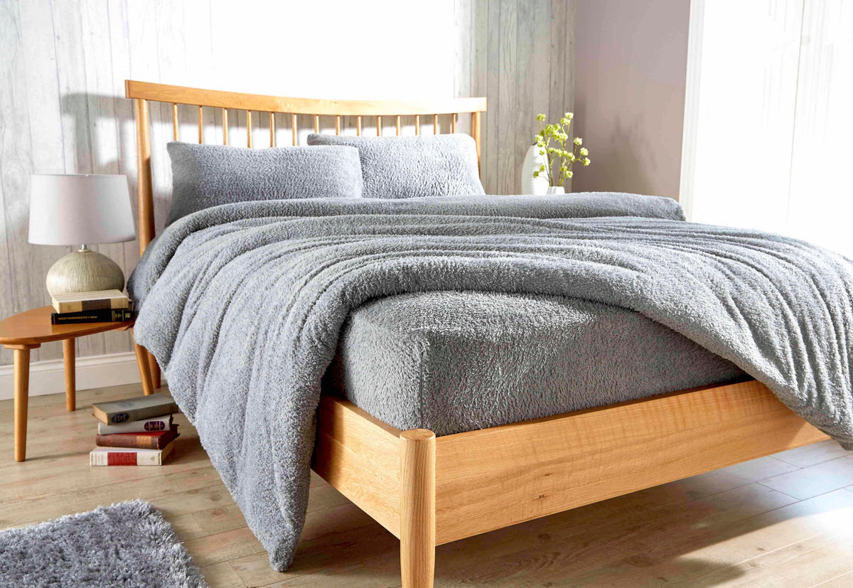 Teddy Fleece Extra Deep Fitted Sheet Plush Winter Bedding