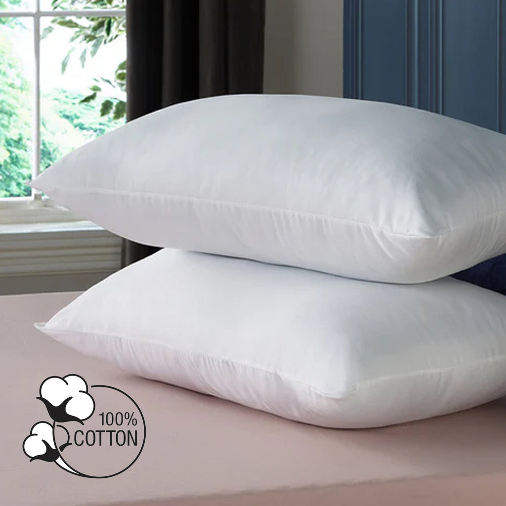 OLIVIA ROCCO 2 Pack Egyptian Cotton Blend Pillows Soft Medium Support