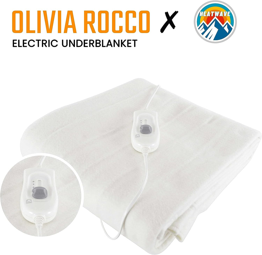Electric Heated Underblanket - Single, Double & King, 3 Heat Settings, Overheat Protection | OLIVIA ROCCO