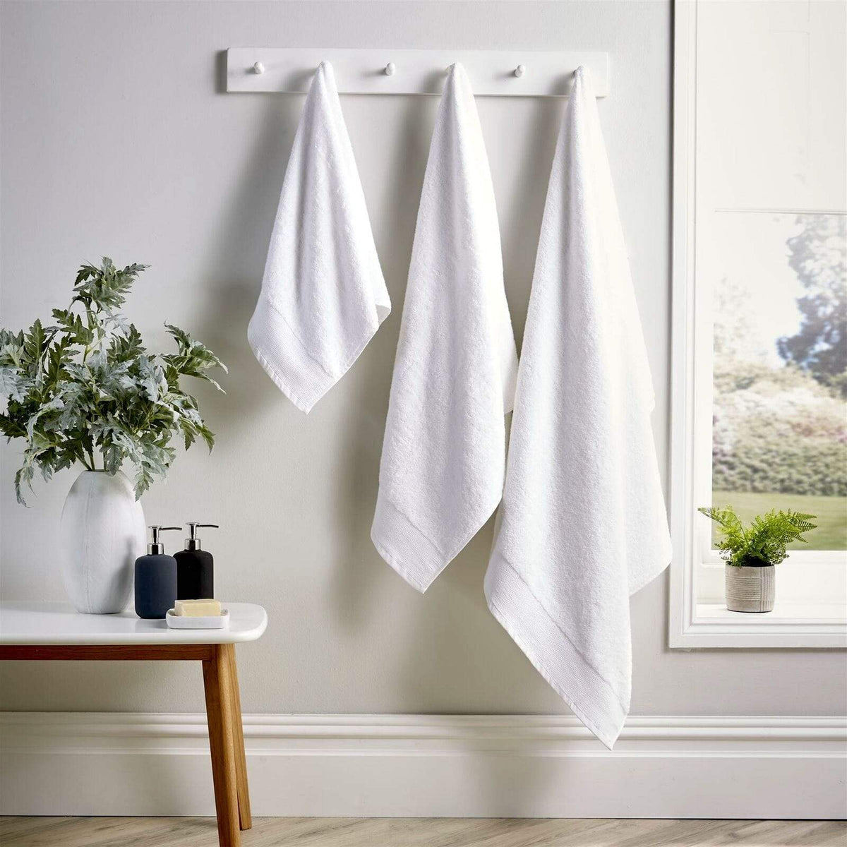 OLIVIA ROCCO Bamboo Cotton 600GSM Bath Towels Eco Friendly Highly Absorbent
