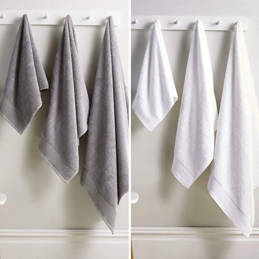 OLIVIA ROCCO Bamboo Cotton 600GSM Bath Towels Eco Friendly Highly Absorbent