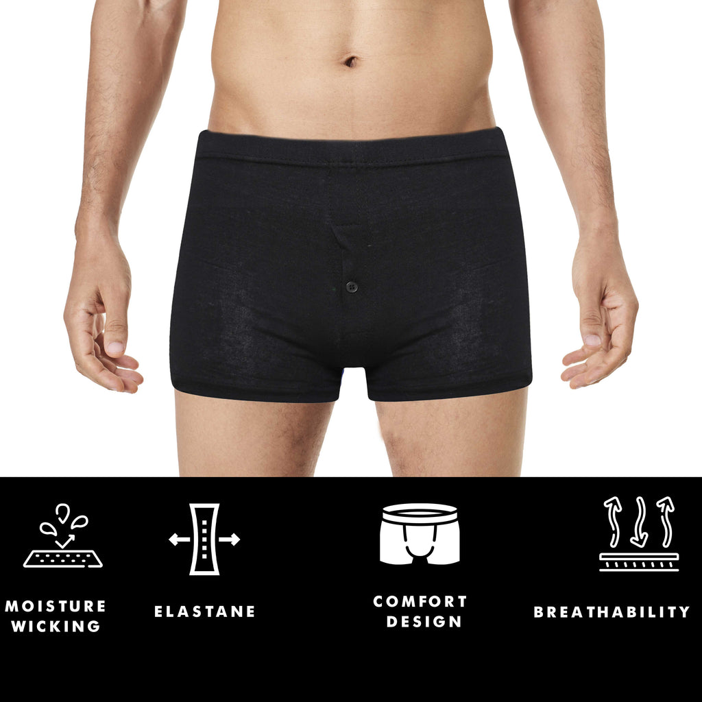 5 Pack Men's Jersey Plus Size Boxer Shorts Cotton Classic Fit Underwear