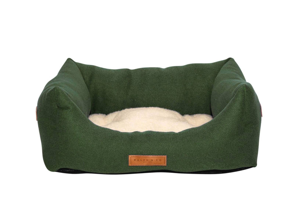 The Richmond - Luxury Green Bolster Dog Bed
