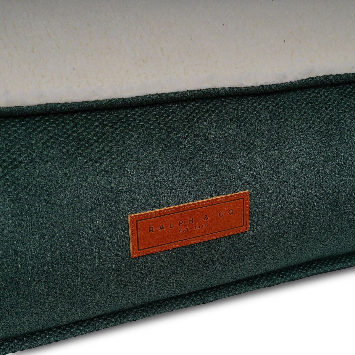 The Richmond - Luxury Green Flat Pillow Dog Bed