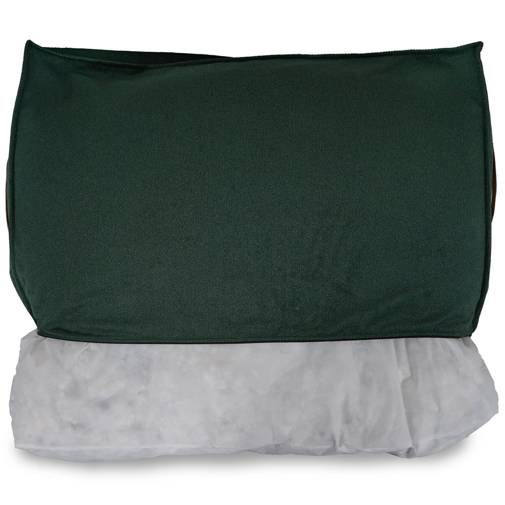 The Richmond - Luxury Green Flat Pillow Dog Bed